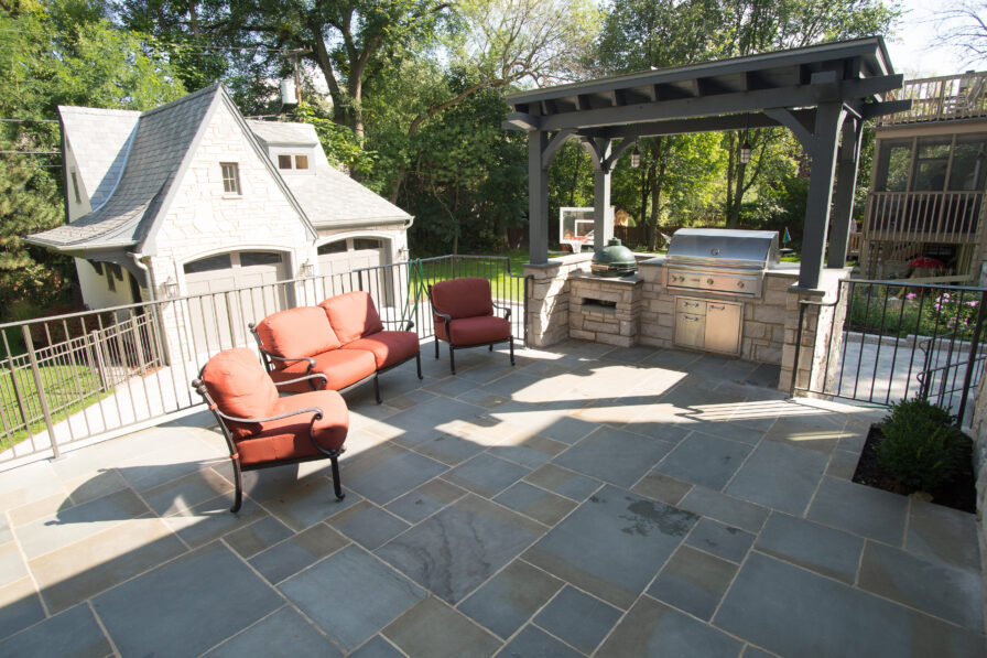 Grill under Pergola