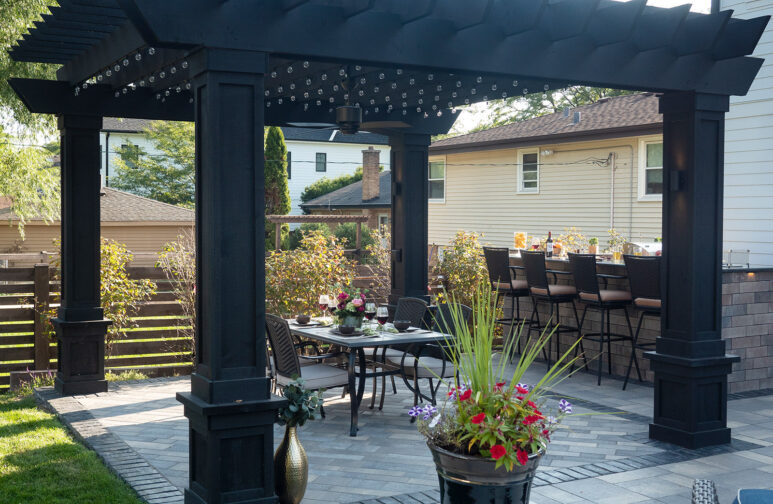 Wood Pergola Dark